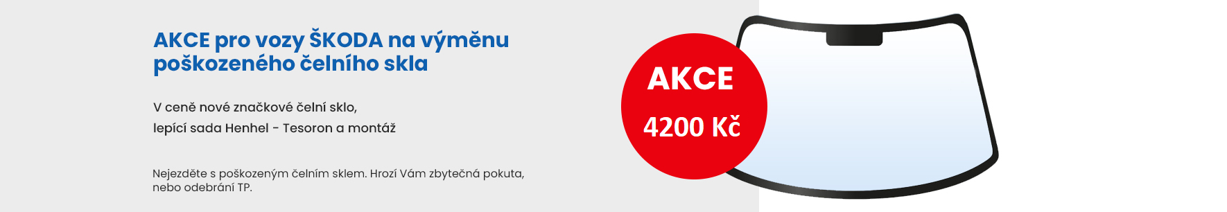 Akce sklo